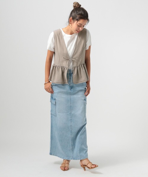 セール】[前後2WAY]ギャザーベスト（ベスト）｜BAYFLOW