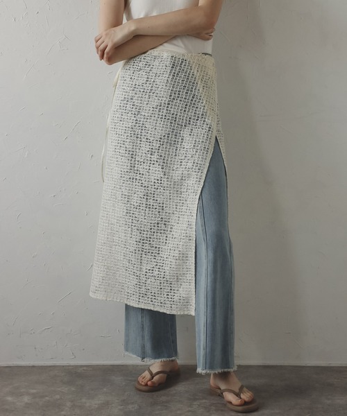 flip-sequin wrap skirt / スパンコールラップスカート
