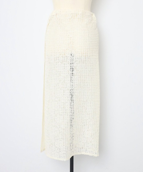 MINERTE】flip-sequin wrap skirt / スパンコールラップスカート