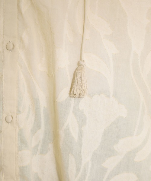 KATHARINE ROSS（キャサリンロス）の「【KATHARINE ROSS】インド綿100% カットジャカードハシゴレースブラウス（シャツ/ブラウス・レディース・ブラック/ベージュ/アイボリー/ブルー・MEDIUM）」の22枚目の写真