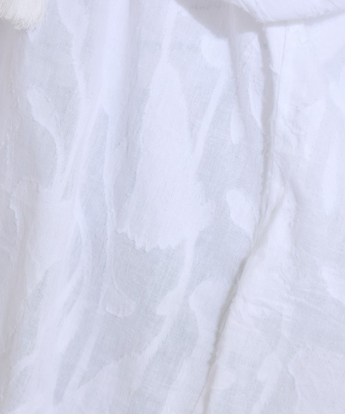 KATHARINE ROSS（キャサリンロス）の「【KATHARINE ROSS】インド綿100% カットジャカードハシゴレースブラウス（シャツ/ブラウス・レディース・ブラック/ベージュ/アイボリー/ブルー・MEDIUM）」の19枚目の写真