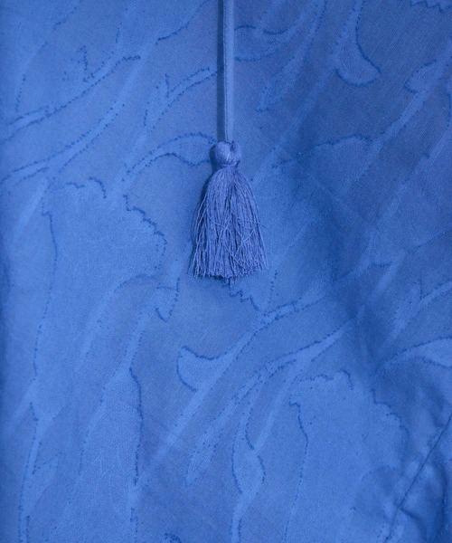 KATHARINE ROSS（キャサリンロス）の「【KATHARINE ROSS】インド綿100% カットジャカードハシゴレースブラウス（シャツ/ブラウス・レディース・ブラック/ベージュ/アイボリー/ブルー・MEDIUM）」の20枚目の写真