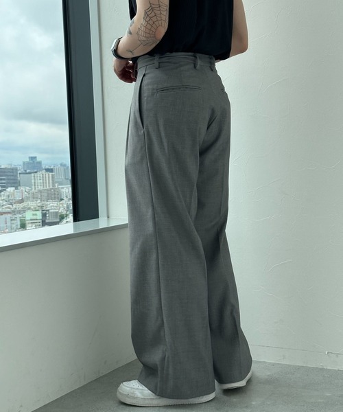 3.3 Field Trip (3.3フィールドトリップ)の「3.3 Field Trip/ワイドスラックスパンツ(スラックス・メンズ・ブラック/グレー・MEDIUM/LARGE)」の10枚目の写真