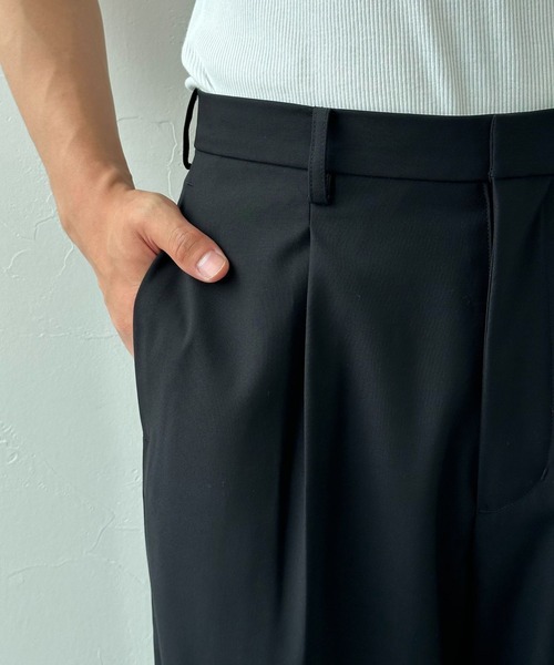 3.3 Field Trip (3.3フィールドトリップ)の「3.3 Field Trip/ワイドスラックスパンツ(スラックス・メンズ・ブラック/グレー・MEDIUM/LARGE)」の17枚目の写真