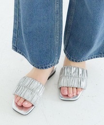 LEPSIM | キラキラギャザーミュール　130777(サンダル)