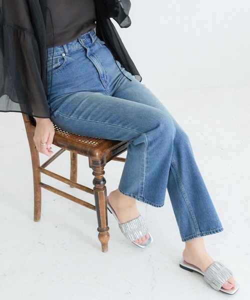 LEPSIM（レプシィム）の「キラキラギャザーミュール　130777（サンダル・レディース・シルバー/ブラック・MEDIUM/LARGE）」の8枚目の写真