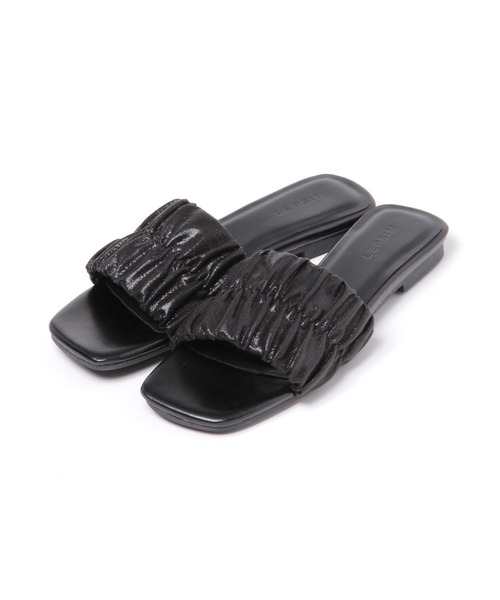 LEPSIM（レプシィム）の「キラキラギャザーミュール　130777（サンダル・レディース・シルバー/ブラック・MEDIUM/LARGE）」の10枚目の写真