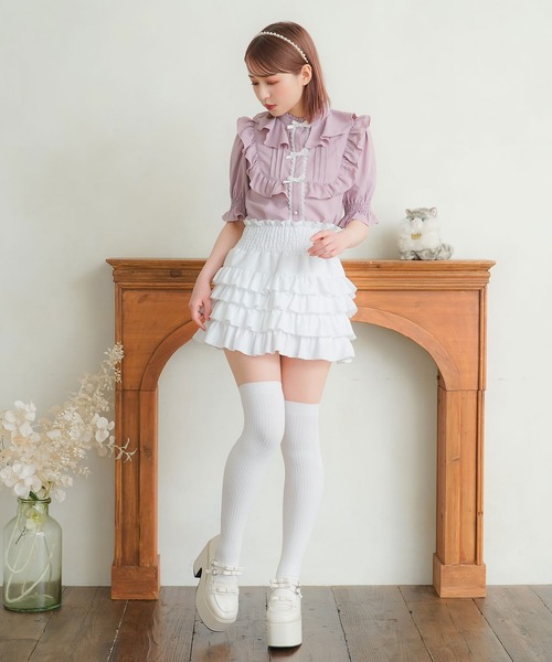 DearMyLoveRose(ディアマイラブローズ)の「トリプルリボンヨークフリルブラウス(シャツ/ブラウス・レディース・ラベンダー/ブラック/ホワイト/ベビーピンク・3L/LL/LARGE/MEDIUM/SMALL)」の22枚目の写真