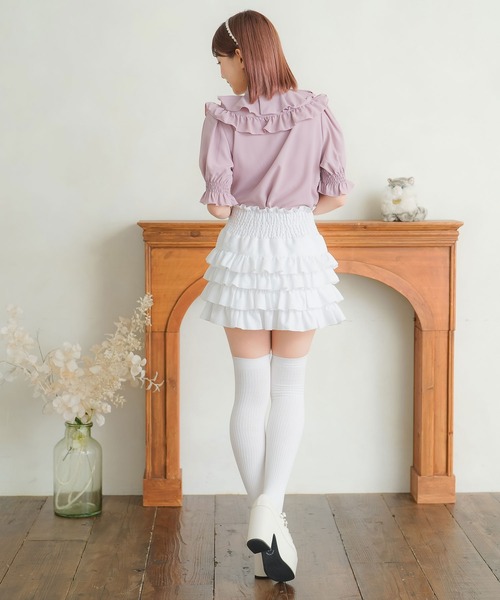 DearMyLoveRose(ディアマイラブローズ)の「トリプルリボンヨークフリルブラウス(シャツ/ブラウス・レディース・ラベンダー/ブラック/ホワイト/ベビーピンク・3L/LL/LARGE/MEDIUM/SMALL)」の17枚目の写真