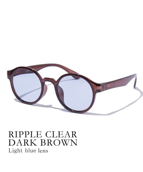 Jugaad14(ジュガードフォーティーン)の「【Jugaad14】RIPPLE CLEAR dark brown(サングラス・レディース・ダークブラウン系2/ダークブラウン系3/ダークブラウン系4/ダークブラウン/ダークブラウン系5/ダークブラウン系7/ダークブラウン系9・FREE)」の2枚目の写真