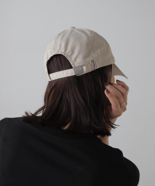 FREE'S MART（フリーズマート）の「◆紐付きキャップ（キャップ・レディース・ブラック/ホワイト・ﾌﾘ-）」の3枚目の写真