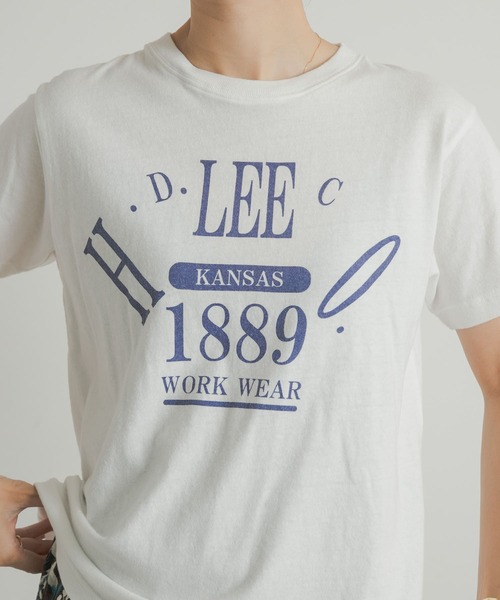 Lee（リー）の「Lee　LOGO HALF-SLEEVE T-SHIRTS（Tシャツ/カットソー・レディース・ホワイト系その他/イエロー系その他・MEDIUM）」の5枚目の写真