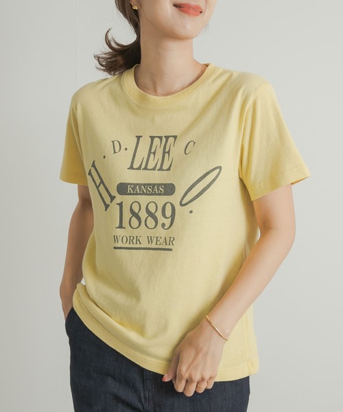 Lee（リー）の「Lee　LOGO HALF-SLEEVE T-SHIRTS（Tシャツ/カットソー・レディース・ホワイト系その他/イエロー系その他・MEDIUM）」の8枚目の写真