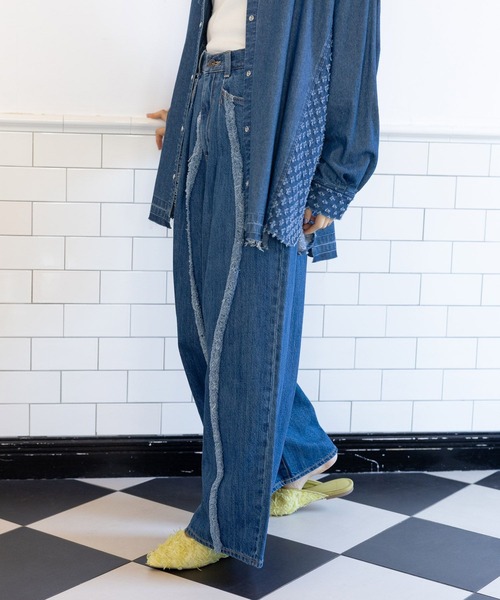 niko and...（ニコアンド）の「オリジナル2WAYリボンミュール（バレエシューズ・レディース・ブラック/イエロー・MEDIUM/LARGE）」の8枚目の写真