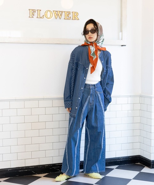 niko and...（ニコアンド）の「オリジナル2WAYリボンミュール（バレエシューズ・レディース・ブラック/イエロー・MEDIUM/LARGE）」の9枚目の写真