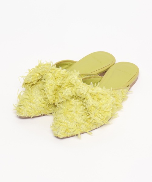 niko and...（ニコアンド）の「オリジナル2WAYリボンミュール（バレエシューズ・レディース・ブラック/イエロー・MEDIUM/LARGE）」の13枚目の写真