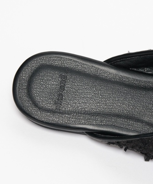 niko and...（ニコアンド）の「オリジナル2WAYリボンミュール（バレエシューズ・レディース・ブラック/イエロー・MEDIUM/LARGE）」の19枚目の写真