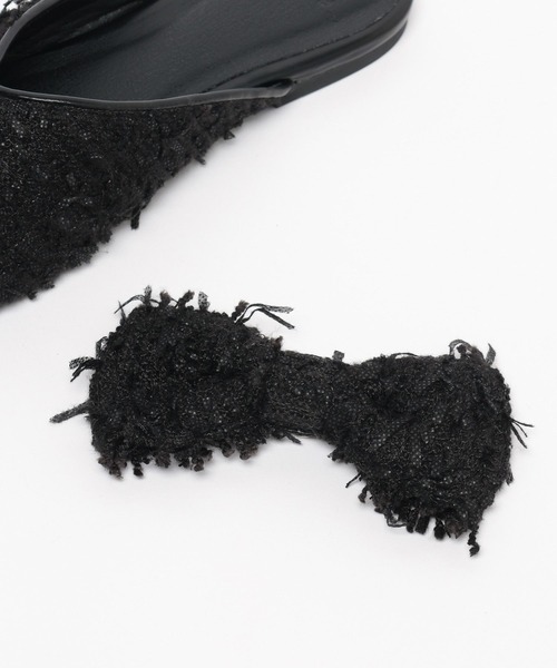 niko and...（ニコアンド）の「オリジナル2WAYリボンミュール（バレエシューズ・レディース・ブラック/イエロー・MEDIUM/LARGE）」の20枚目の写真