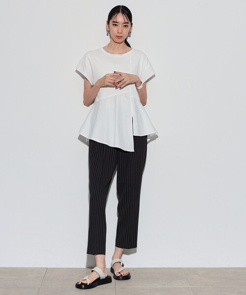 GALLEST（ギャレスト）の「イージーテーパードパンツ（その他パンツ・レディース・ベージュ系その他6/ブラック/チャコールグレー/ブラック系2・34/36/38/40）」の12枚目の写真