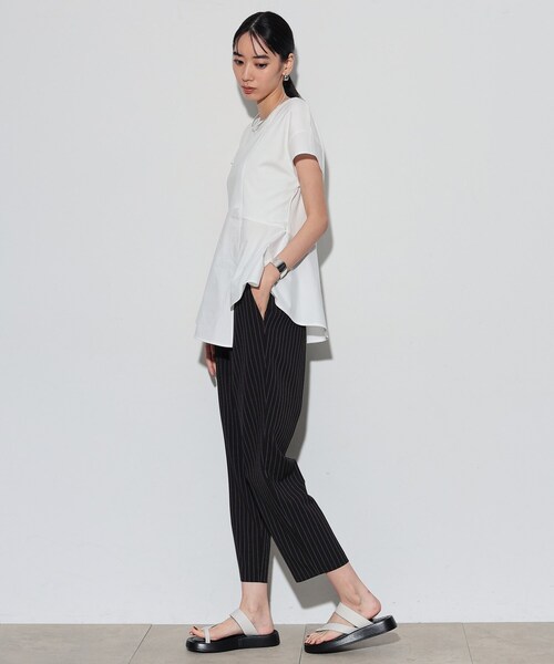 GALLEST（ギャレスト）の「イージーテーパードパンツ（その他パンツ・レディース・ベージュ系その他6/ブラック/チャコールグレー/ブラック系2・34/36/38/40）」の11枚目の写真