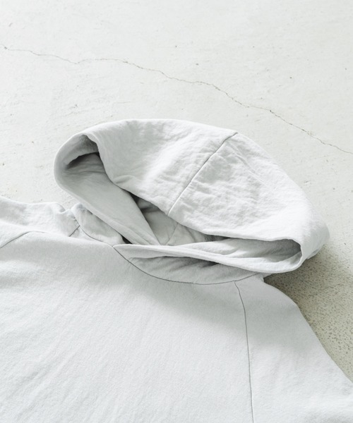 quadro（クオドロ）の「GTⅡ接結ニットプルパーカー（Tシャツ/カットソー・メンズ・ダークブラウン/グレー/オフホワイト/ダークネイビー/ライトグレー・LARGE/MEDIUM）」の20枚目の写真