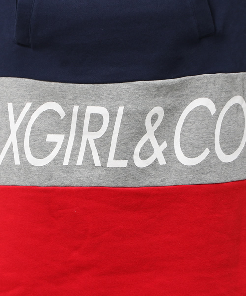 X-girl（エックスガール）の「SPORTY SWEAT DRESS（ワンピース・レディース・グリーン/ネイビー/アッシュ・1/2）」の7枚目の写真