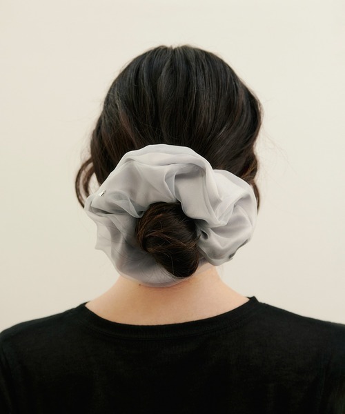 kiehtova（キエトヴァ）の「【kiehtova】organic shushu KTH1 ※（シュシュ・レディース・グレー/ブラック・FREE）」の8枚目の写真