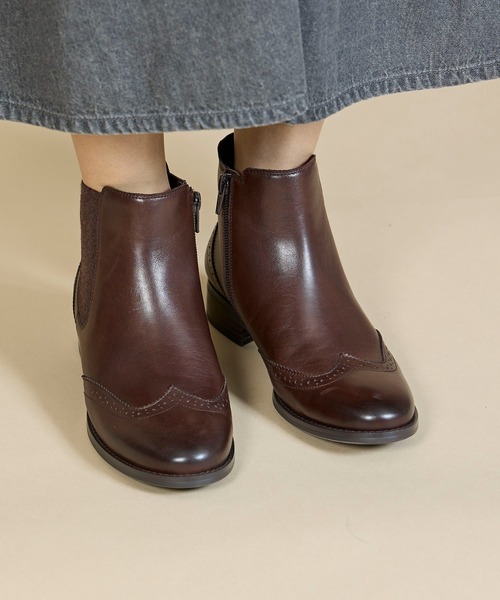 ing(イング)の「トラッドサイドゴアブーツ(ブーツ・レディース・ブラウン/ダークブラウン/ブラック・22.5cm/23cm/23.5cm/24cm/24.5cm)」の12枚目の写真