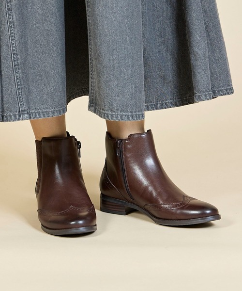 ing(イング)の「トラッドサイドゴアブーツ(ブーツ・レディース・ブラウン/ダークブラウン/ブラック・22.5cm/23cm/23.5cm/24cm/24.5cm)」の11枚目の写真