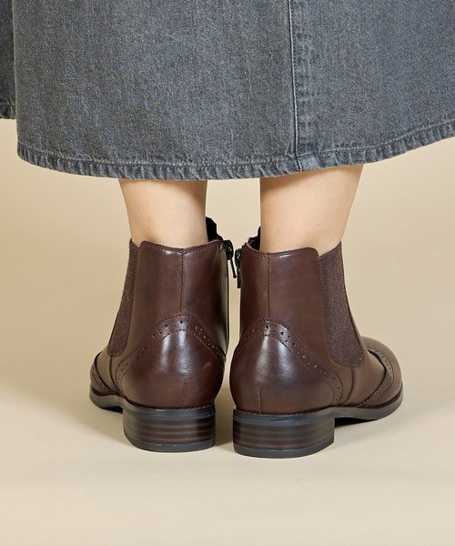 ing(イング)の「トラッドサイドゴアブーツ(ブーツ・レディース・ブラウン/ダークブラウン/ブラック・22.5cm/23cm/23.5cm/24cm/24.5cm)」の9枚目の写真