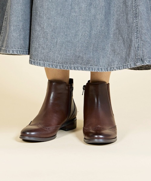 ing(イング)の「トラッドサイドゴアブーツ(ブーツ・レディース・ブラウン/ダークブラウン/ブラック・22.5cm/23cm/23.5cm/24cm/24.5cm)」の7枚目の写真