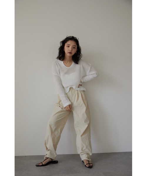 DRWCYS（ドロシーズ）の「2WAYコクーンパンツ（その他パンツ・レディース・アイボリー/ブラック・FREE）」の3枚目の写真