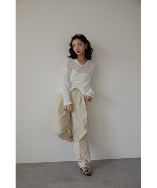 DRWCYS（ドロシーズ）の「2WAYコクーンパンツ（その他パンツ・レディース・アイボリー/ブラック・FREE）」の4枚目の写真