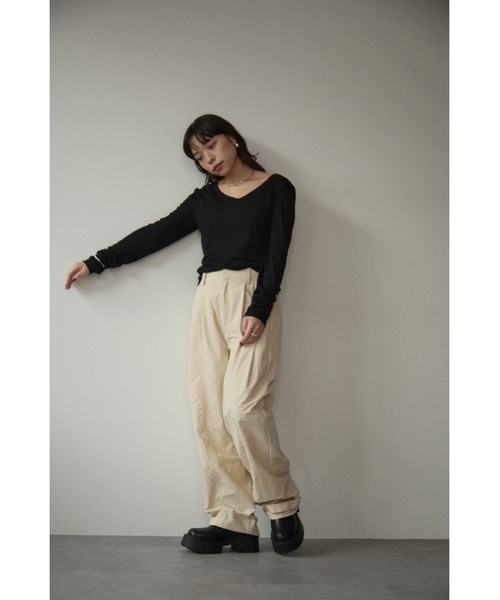 DRWCYS（ドロシーズ）の「2WAYコクーンパンツ（その他パンツ・レディース・アイボリー/ブラック・FREE）」の18枚目の写真