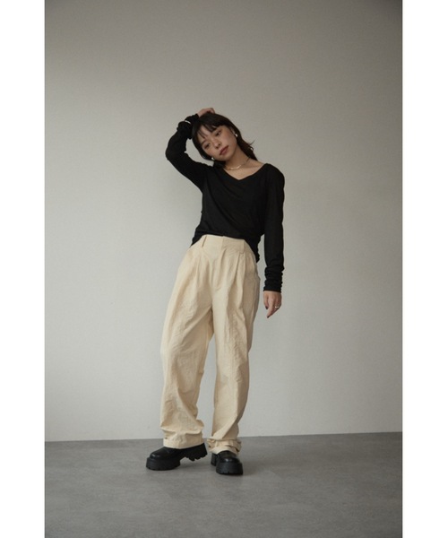 DRWCYS（ドロシーズ）の「2WAYコクーンパンツ（その他パンツ・レディース・アイボリー/ブラック・FREE）」の17枚目の写真