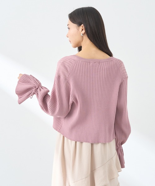 earth music&ecology（アースミュージックアンドエコロジー）の「ラッフルティアードキャミワンピース（ワンピース・レディース・ピンク/ベージュ/ブラック・FREE）」の11枚目の写真