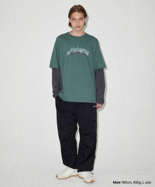 『mahagrid/マハグリッド』 SYMBOL LAYERED LS TEE/シンボルレイヤード長袖Ｔシャツ（Tシャツ/カットソー）｜MAHAGRID（マハグリッド）