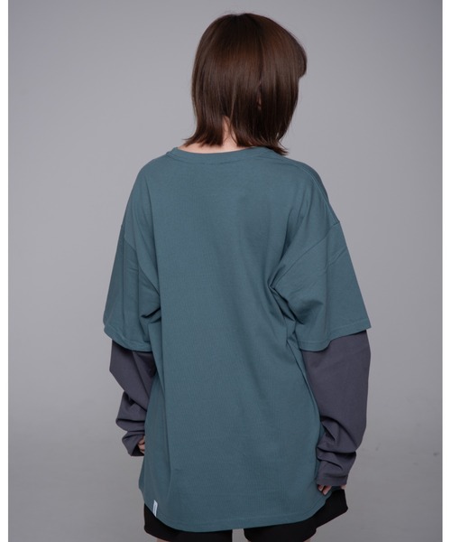 『mahagrid/マハグリッド』 SYMBOL LAYERED LS TEE/シンボルレイヤード長袖Ｔシャツ（Tシャツ/カットソー）｜MAHAGRID（マハグリッド）