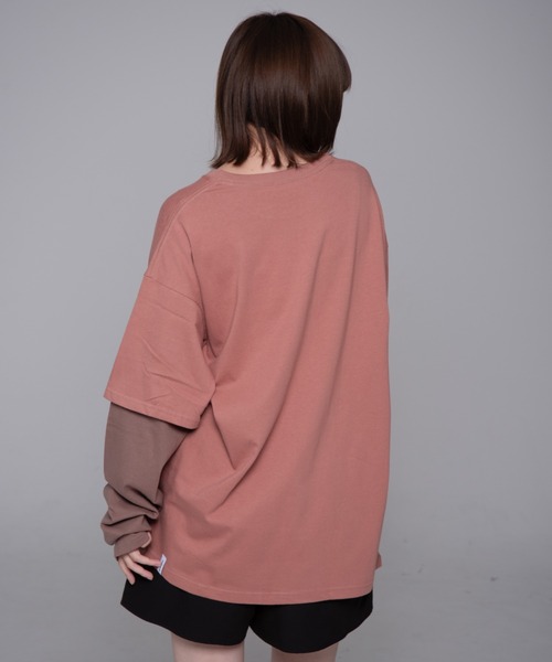 『mahagrid/マハグリッド』 SYMBOL LAYERED LS TEE/シンボルレイヤード長袖Ｔシャツ（Tシャツ/カットソー）｜MAHAGRID（マハグリッド）