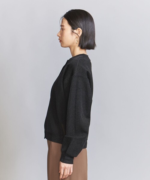 BEAUTY&YOUTH UNITED ARROWS（ビューティーアンドユースユナイテッドアローズ）の「ナイロン ブライトシアー クルーネック カーディガン（カーディガン/ボレロ・レディース・イエロー/ブラック/ライラック・FREE）」の17枚目の写真