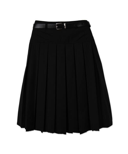 セール】WEGO/ベルト付プリーツミドルスカート（スカート