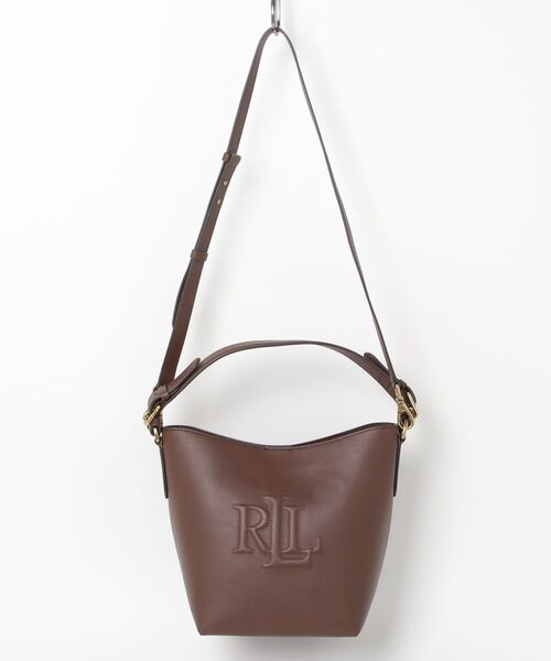LAUREN RALPHLAUREN Witley ミディアム バケットバッグ 2way セール】 レザー ミディアム Witley バケット バッグ