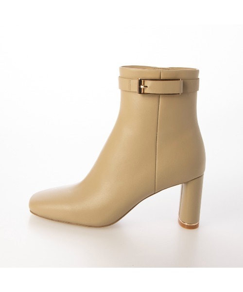 Mode et Jacomo(モードエジャコモ)の「サイドベルトスクエアトゥショートブーツ(ブーツ・レディース・ダークブラウン/ライトイエロー/ブラック・22.5cm/23cm/23.5cm/24cm/24.5cm)」の5枚目の写真