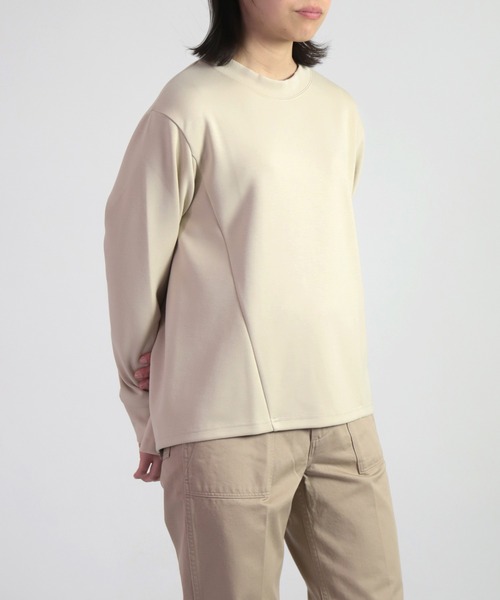 OWLEYE by domingo（アウルアイ バイドミンゴ）の「[ OWLEYE by domingo / アウルアイ ] ダンボールニットバックスリットトップス（ニット/セーター・レディース・チャコールグレー/ブルー/ライトベージュ・FREE）」の8枚目の写真