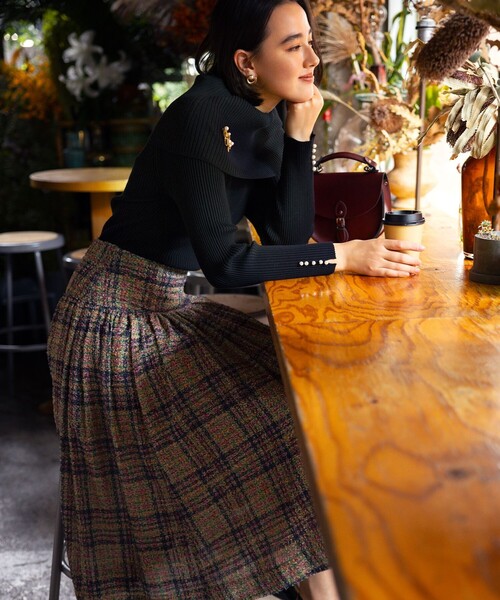 【セール】ELENAオフショル風 ニットプルオーバー（ニット/セーター）｜組曲（クミキョク）