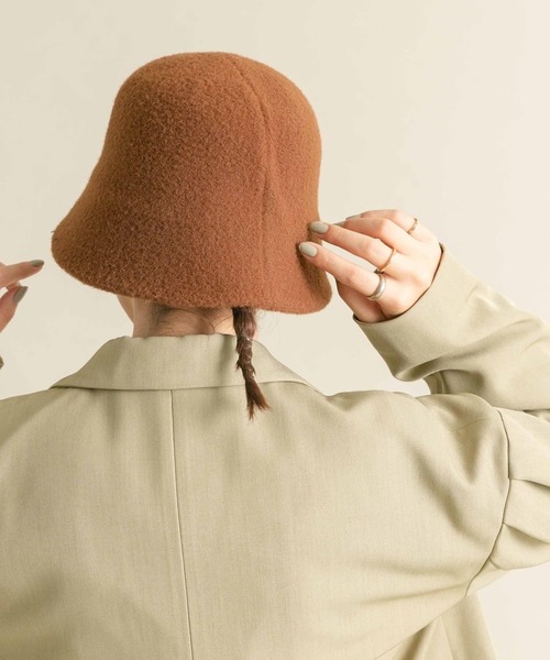 KBF（ケイビーエフ）の「シャギーベルHAT（ハット・レディース・ベージュ系その他/ブラウン/ブラック・ONE）」の3枚目の写真