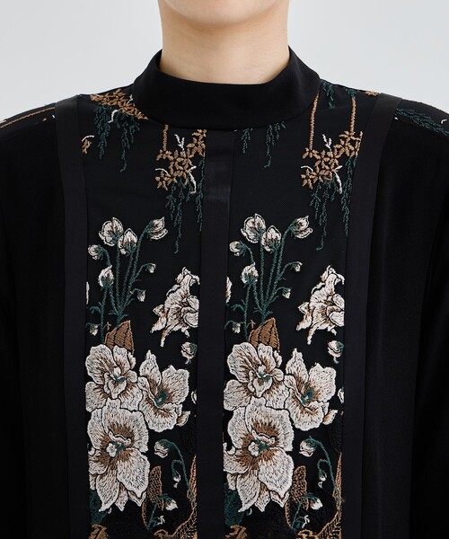 MURRAL(ミューラル)の「【MURRAL/ミューラル】Framed flower lace dress(ワンピース・レディース・ブラック/ネイビー・1/000)」の8枚目の写真