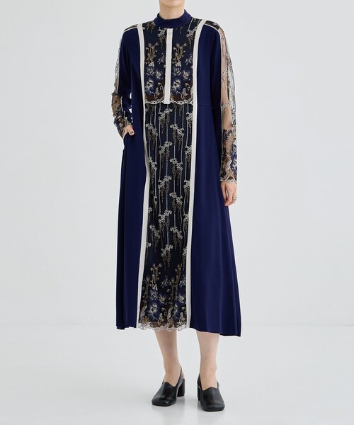 MURRAL(ミューラル)の「【MURRAL/ミューラル】Framed flower lace dress(ワンピース・レディース・ブラック/ネイビー・1/000)」の13枚目の写真