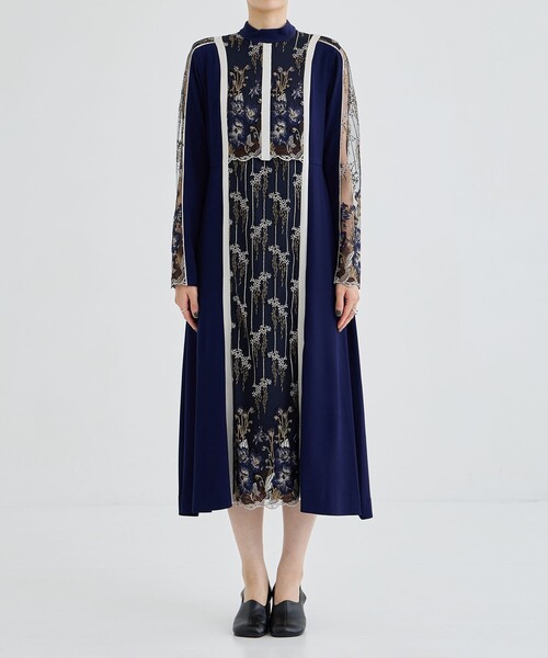 MURRAL(ミューラル)の「【MURRAL/ミューラル】Framed flower lace dress(ワンピース・レディース・ブラック/ネイビー・1/000)」の15枚目の写真