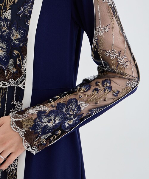 MURRAL(ミューラル)の「【MURRAL/ミューラル】Framed flower lace dress(ワンピース・レディース・ブラック/ネイビー・1/000)」の19枚目の写真